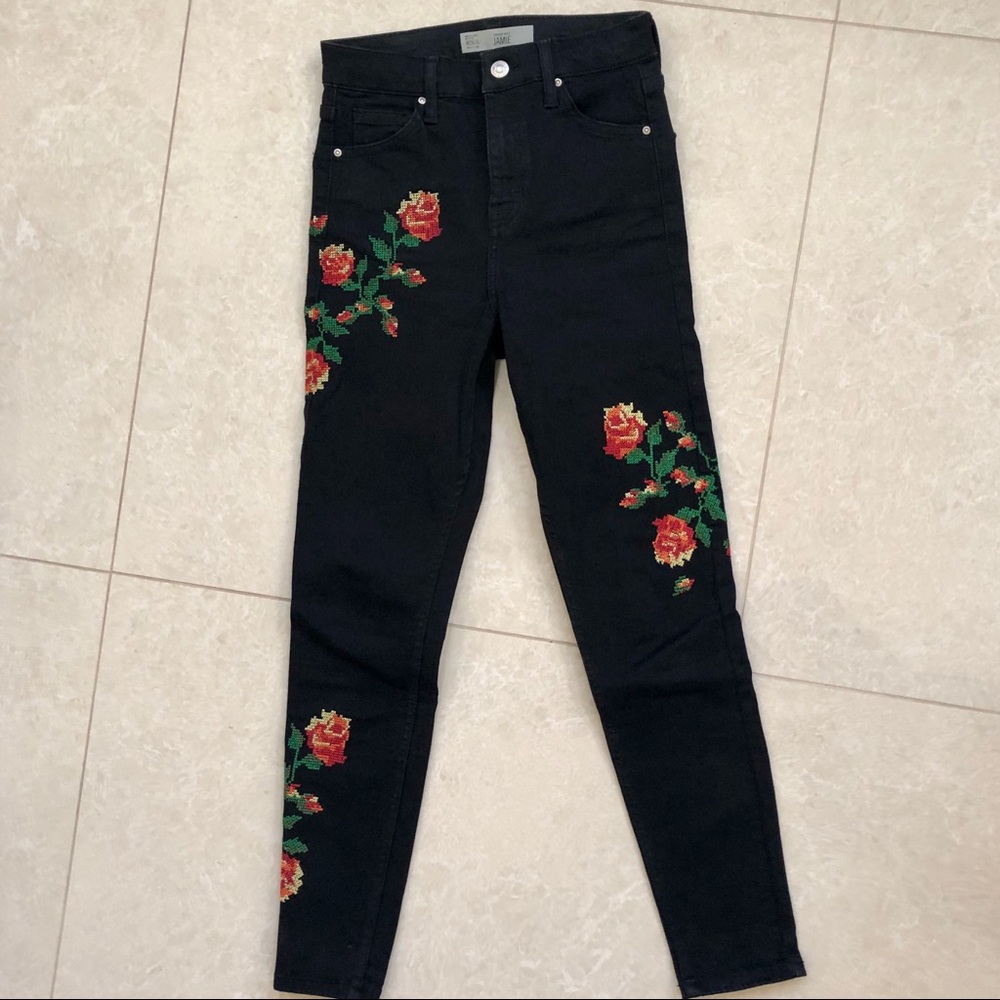 topshop black Jamie jean - NEW - offers we…